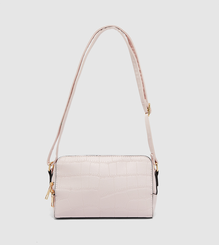 Textured sling online bag