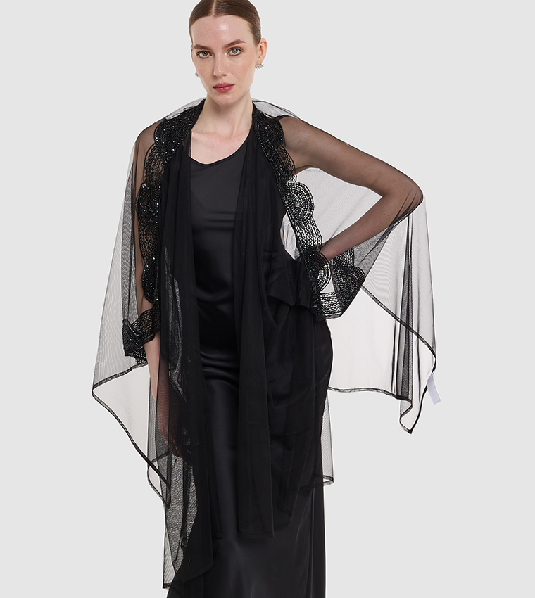 كيمونو طويل مزخرف 