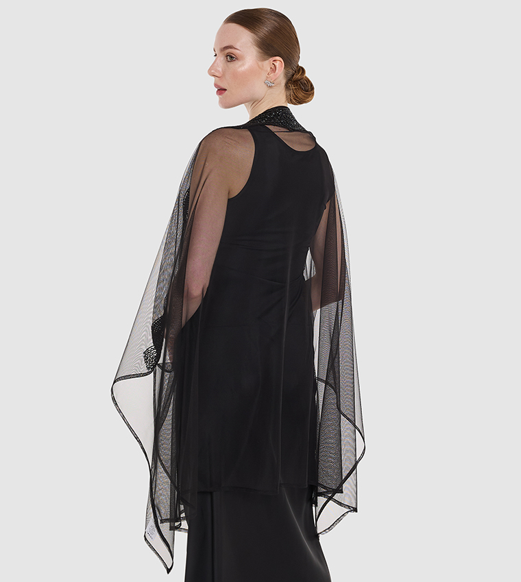 كيمونو طويل مزخرف 