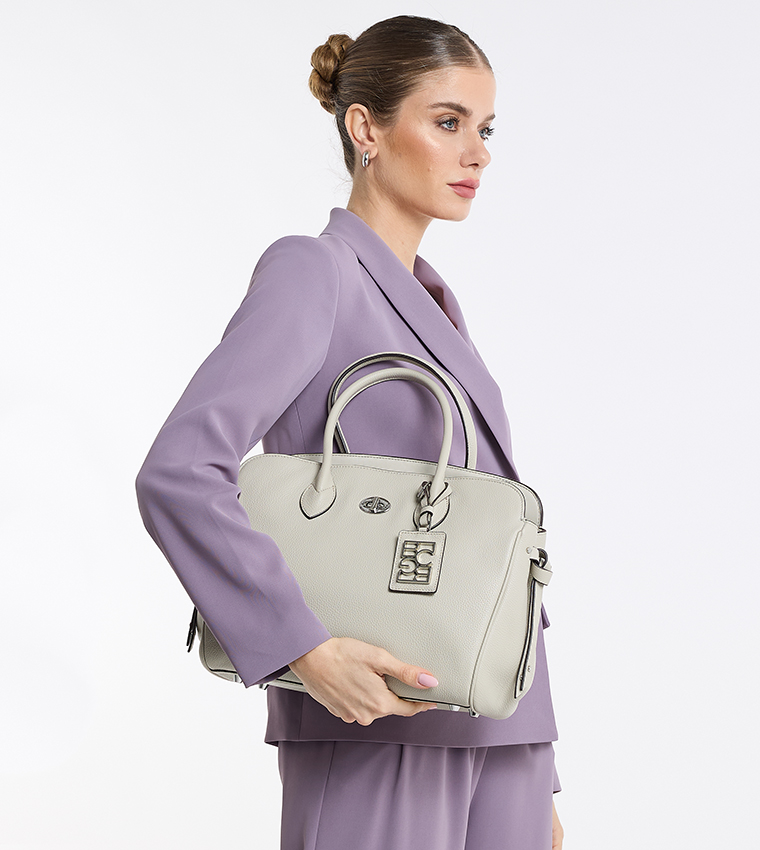 حقيبة ساتشل من الجلد الطبيعي