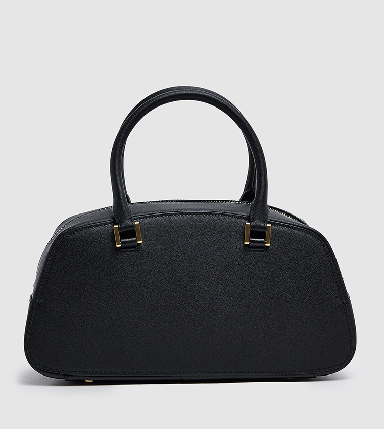 Genuine Leather Mini Satchel Bag