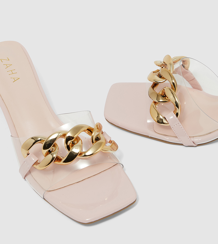 Braided Strap Heel Sandals