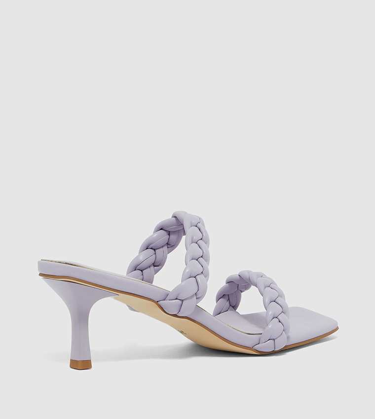 Braided Strap Kitten Heels