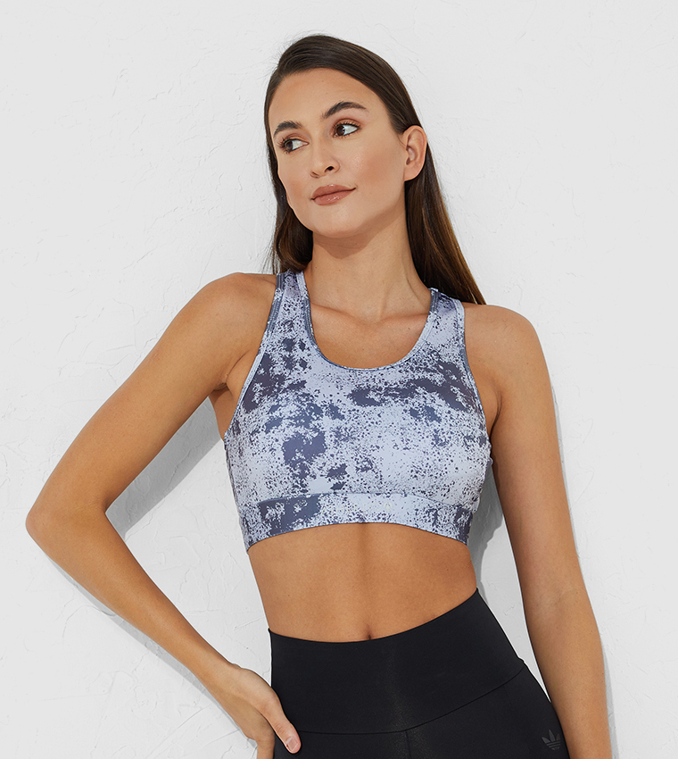 Abstract Tie Dye Sports Bra