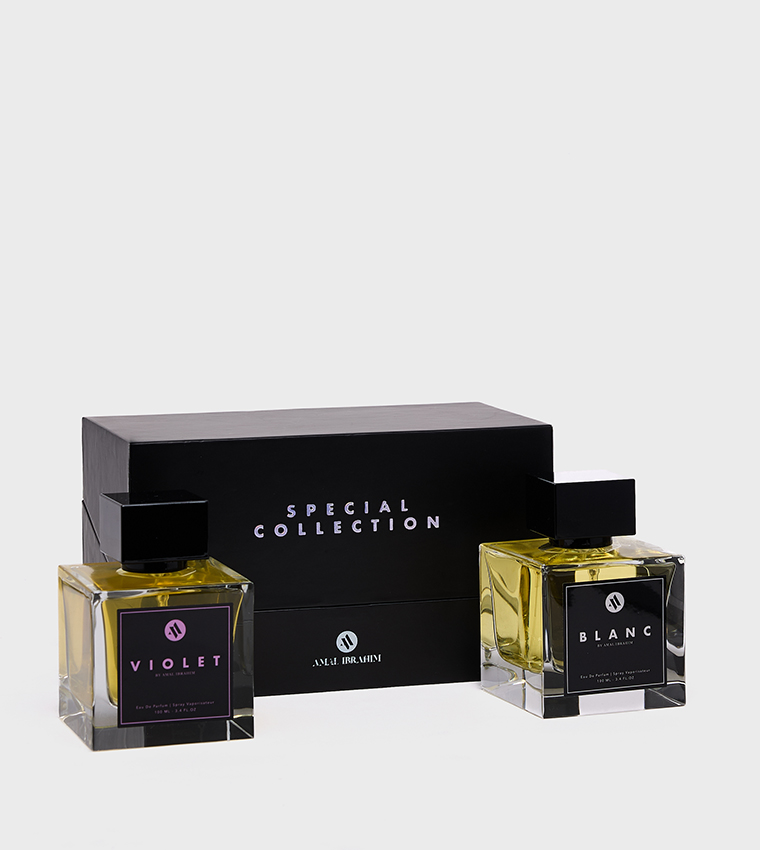 Special Collection EDP Set by Amal Ibrahim, Set of 2 - 100ml (Blanc - Violet)