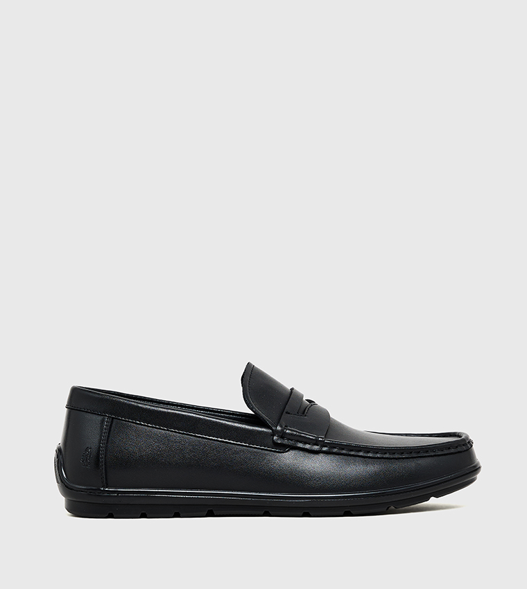 DANISH Textured Slip-On Loafers