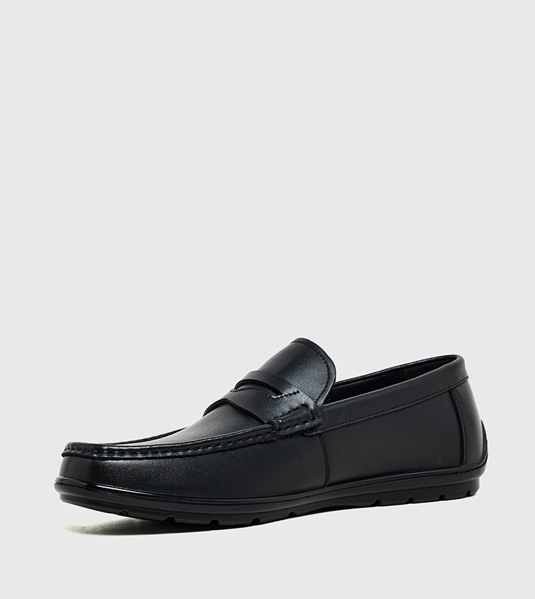 DANISH Textured Slip-On Loafers