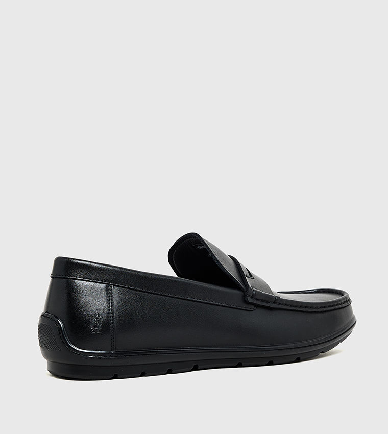 DANISH Textured Slip-On Loafers