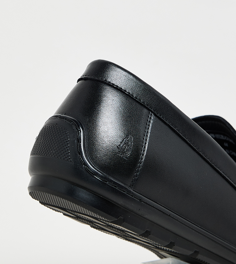 DANISH Textured Slip-On Loafers