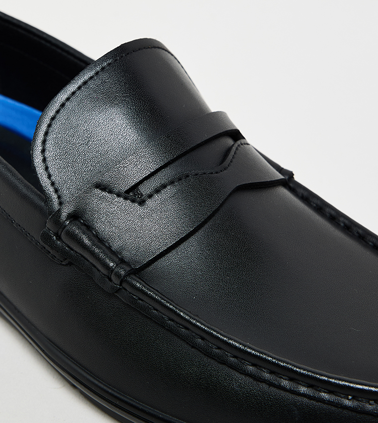 DANISH Textured Slip-On Loafers