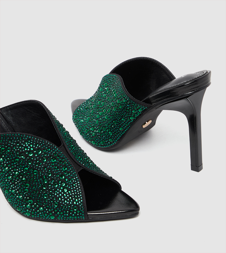 D-ARIANA Embellished Stiletto Heel Sandals