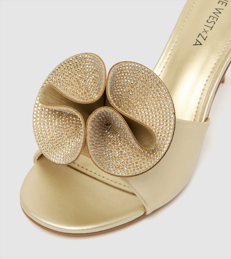 D-RIHANNA Embellished Stiletto Heel Sandals