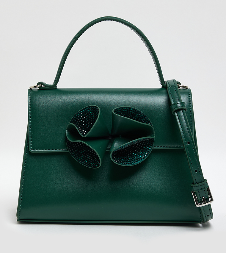 NWRIHANNA-D Embellished Top Handle Bag