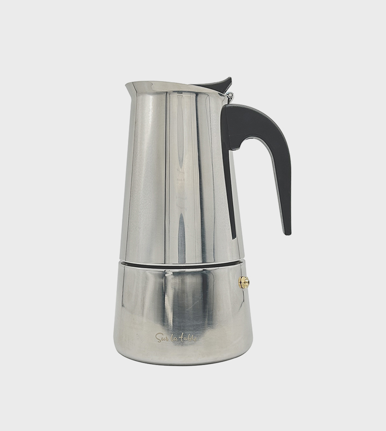 Espresso Pot Maker Stainless Steel, 4 Cups