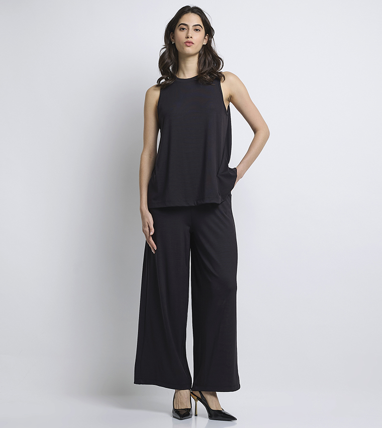 Solid Sleeveless Co-Ord Set