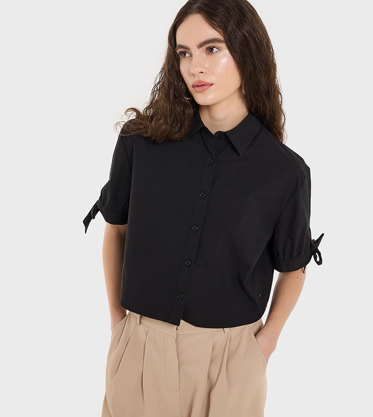 Solid Short Sleeves Shirt