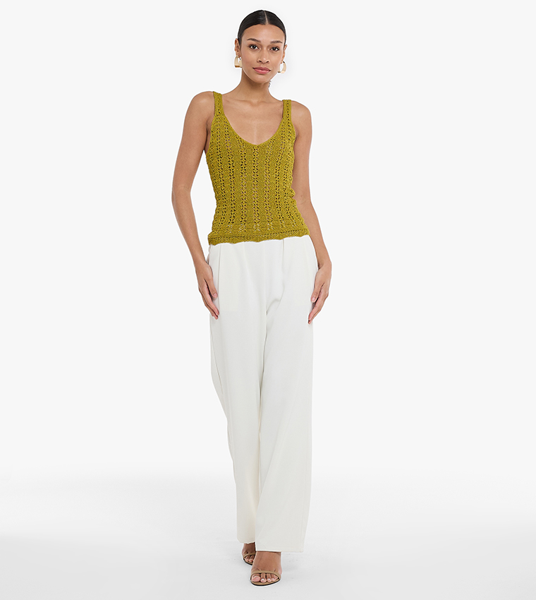 bcbg crochet top