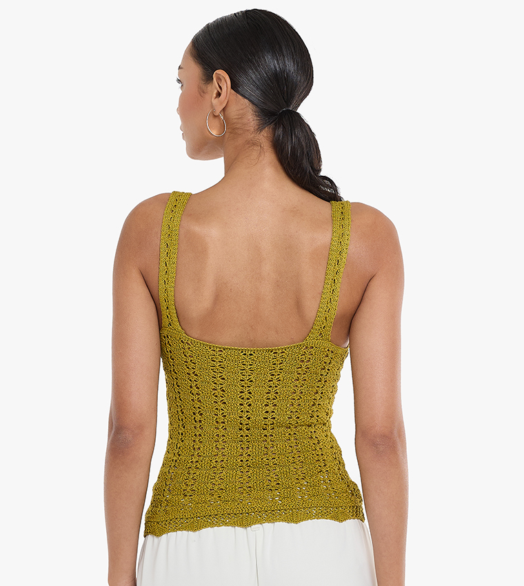 bcbg crochet top