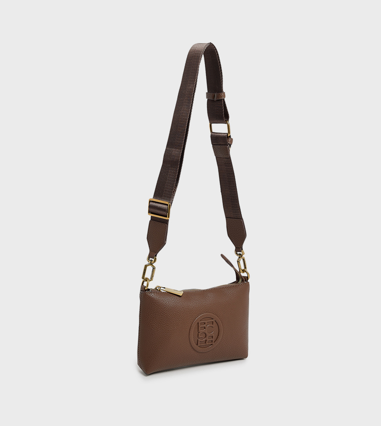 Logo Embossed Crossbody Bag