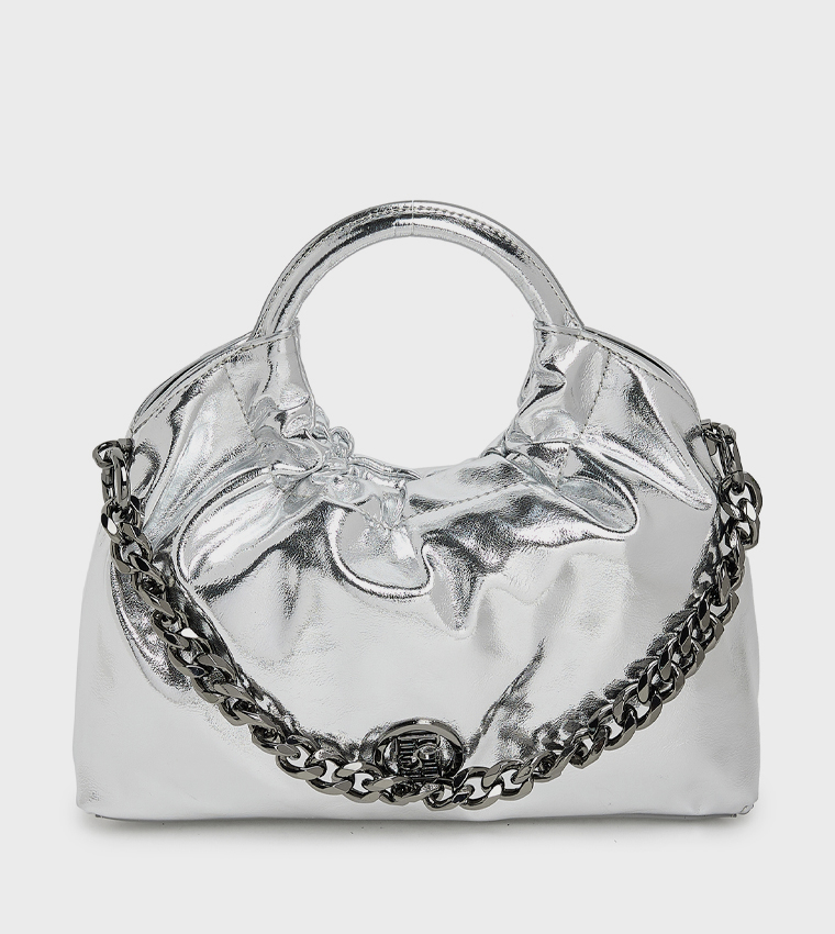 بي سي بي جي  حقائب يد - فضي Handheld Bags