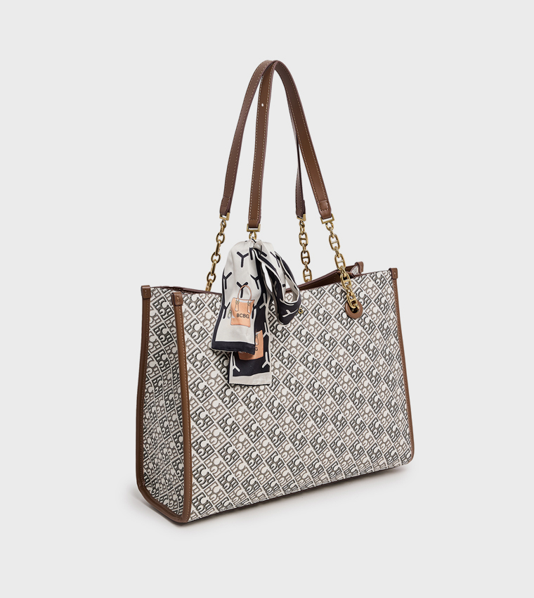 Monogram Patterned Shoulder Bag