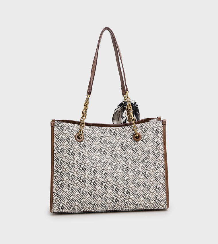 Monogram Patterned Shoulder Bag