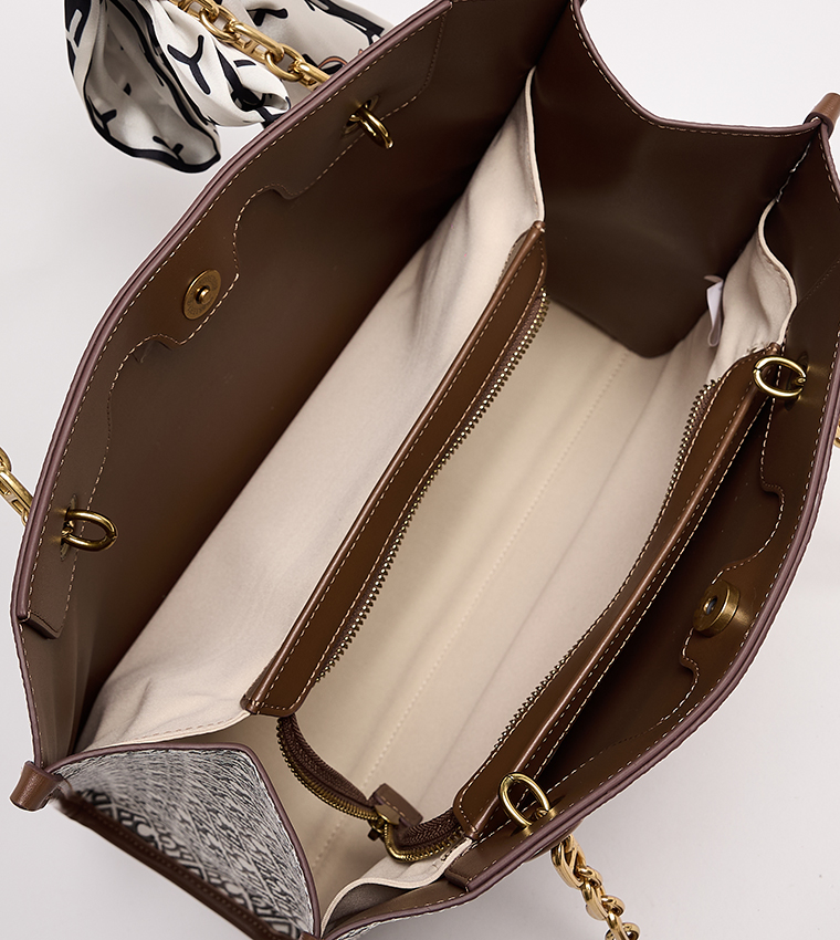 Monogram Patterned Shoulder Bag