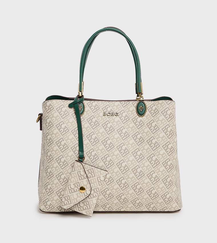 Monogram Patterned Satchel Bag