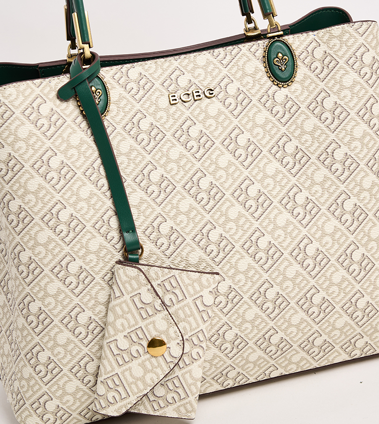 Monogram Patterned Satchel Bag