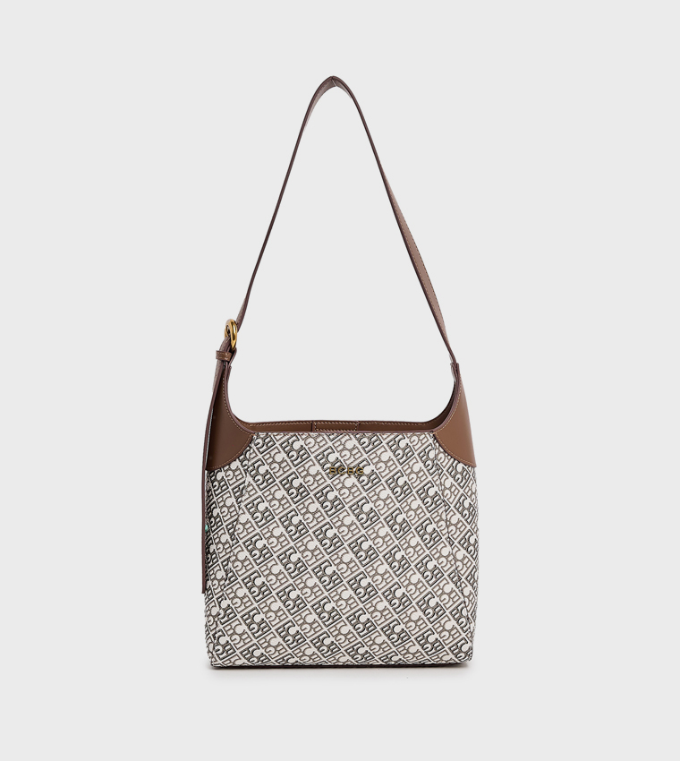 Monogram Patterned Shoulder Bag