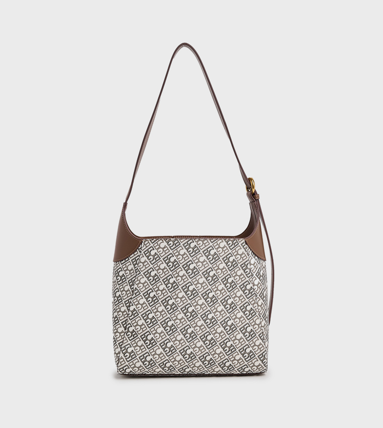 Monogram Patterned Shoulder Bag