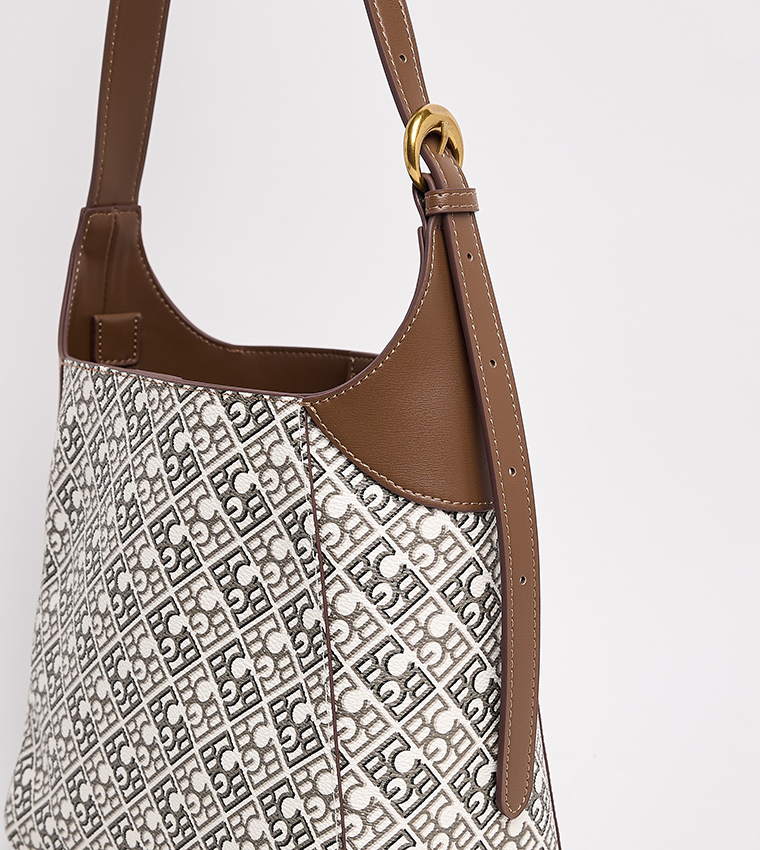 Monogram Patterned Shoulder Bag