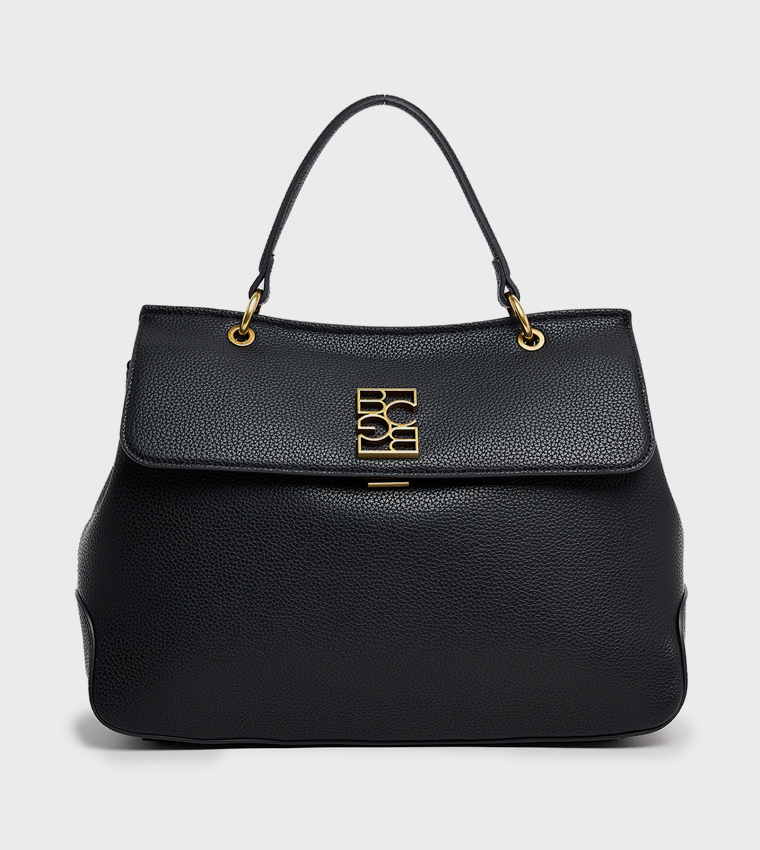 Textured Satchel Bag