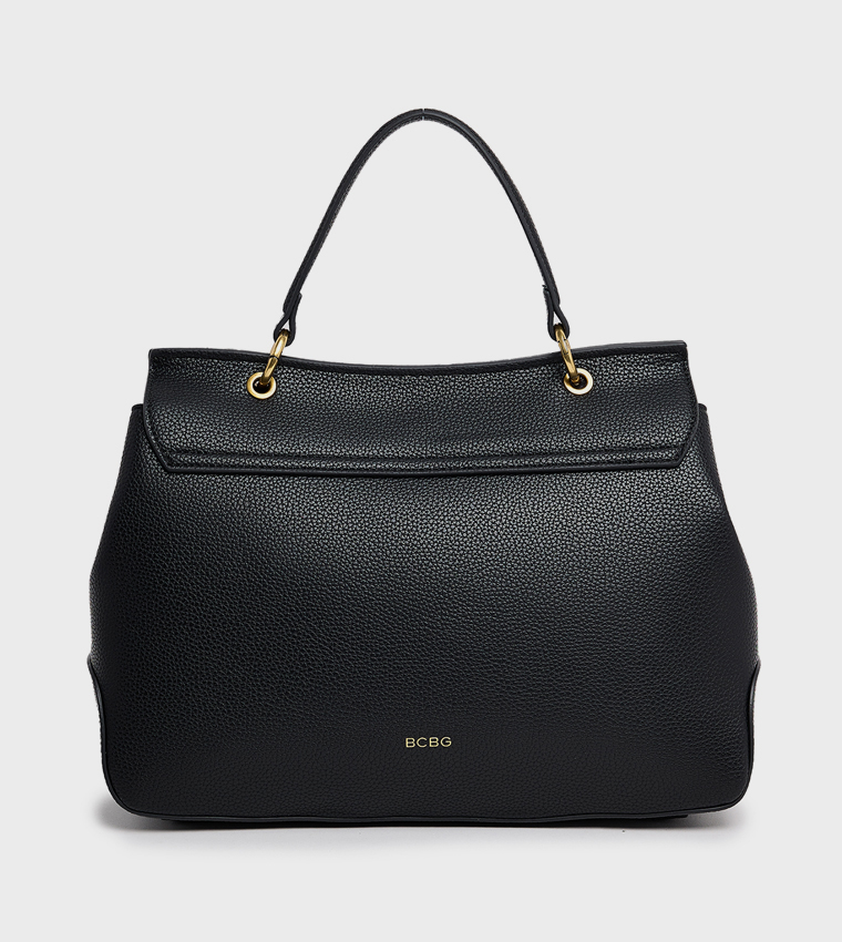 Textured Satchel Bag