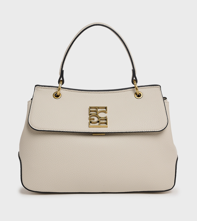 Textured Satchel Bag