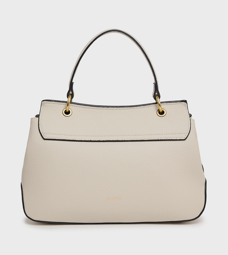 Textured Satchel Bag