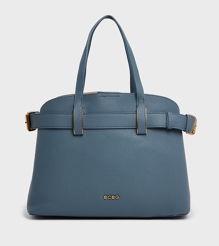 Textured Satchel Bag