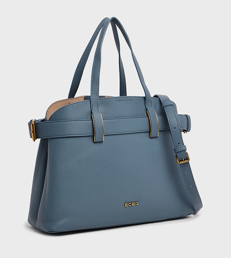 Textured Satchel Bag