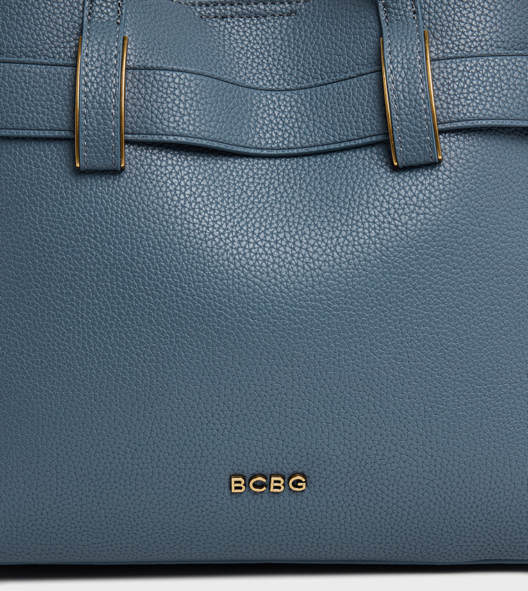 Textured Satchel Bag