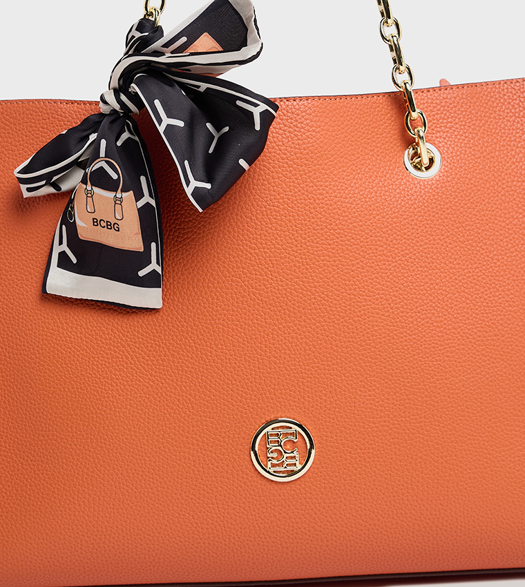Scarf Detail Shoulder Bag