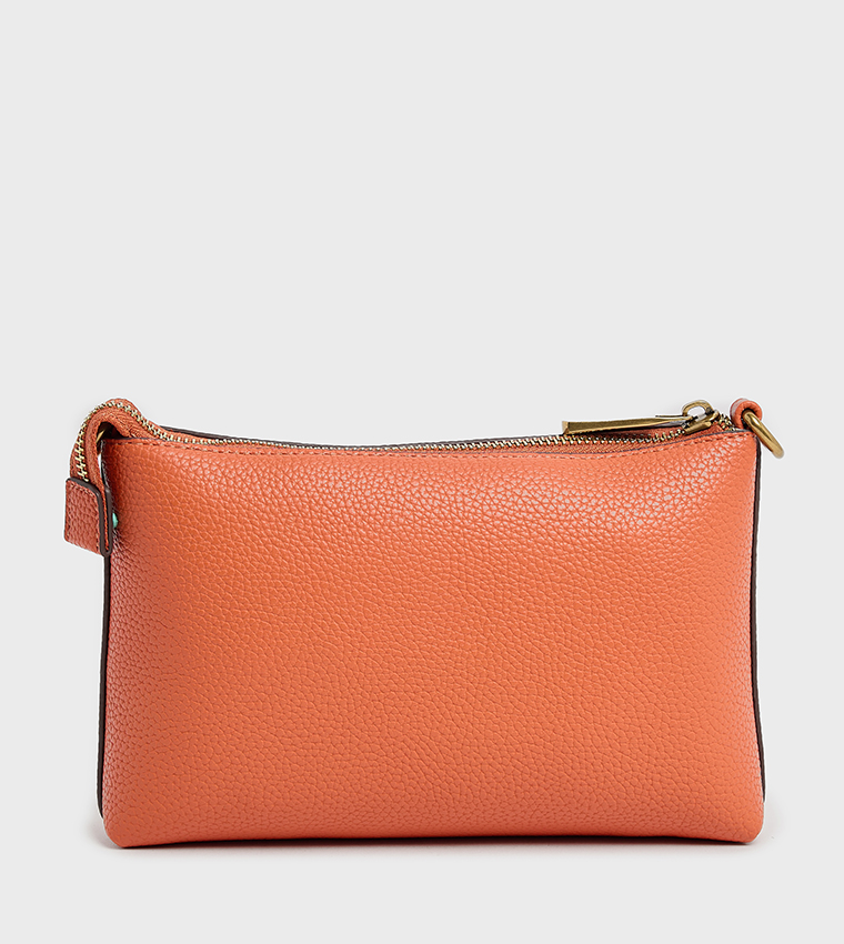 Logo Embossed Crossbody Bag