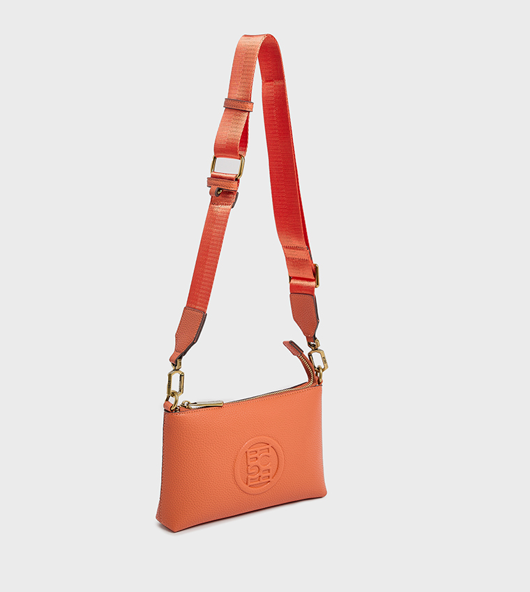 Logo Embossed Crossbody Bag