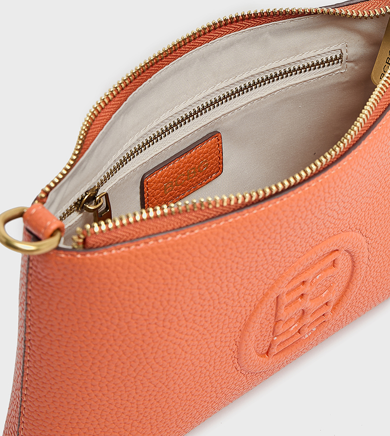 Logo Embossed Crossbody Bag