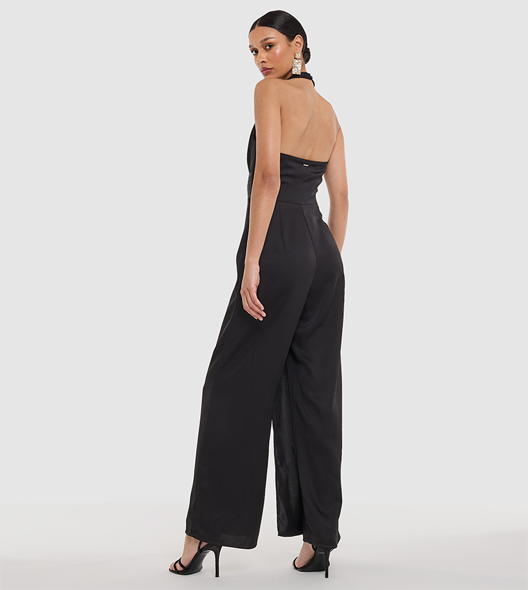 Solid Halterneck Jumpsuit