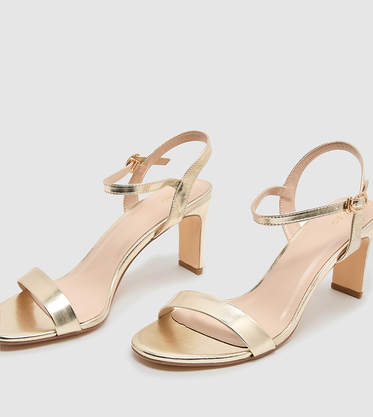 Ankle Strap Block Heel Sandals