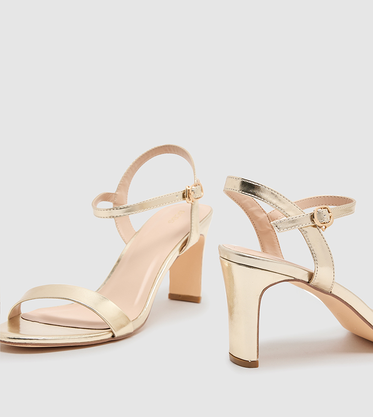 Ankle Strap Block Heel Sandals