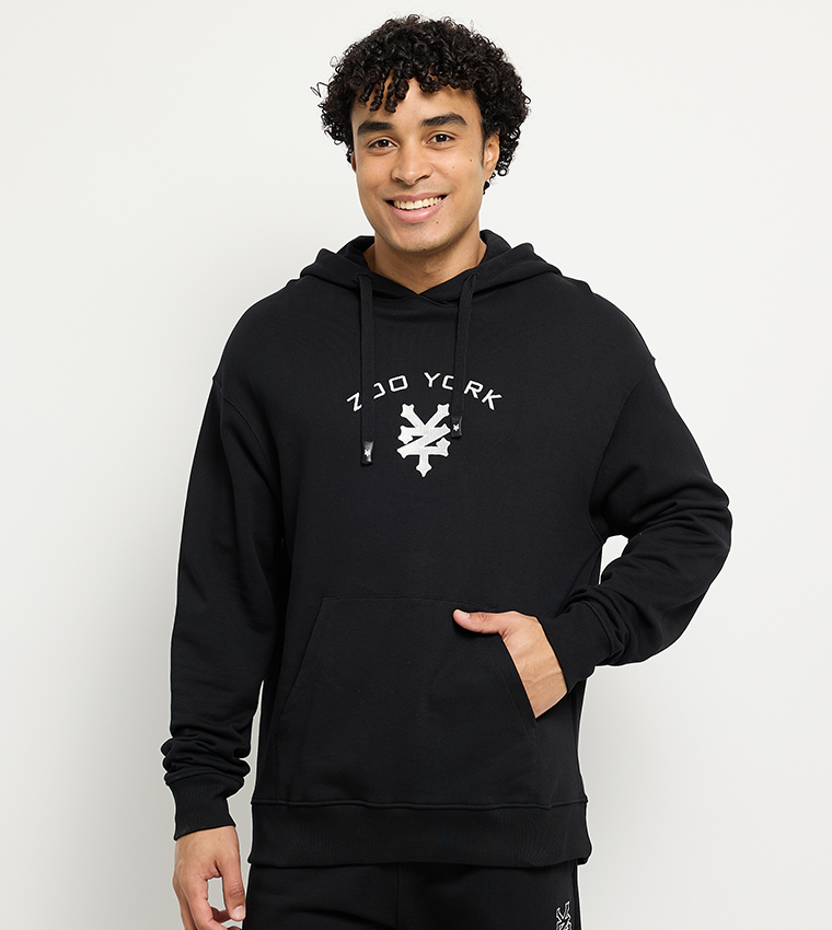 Logo Printed Long Sleeves Oversized Hoodie
