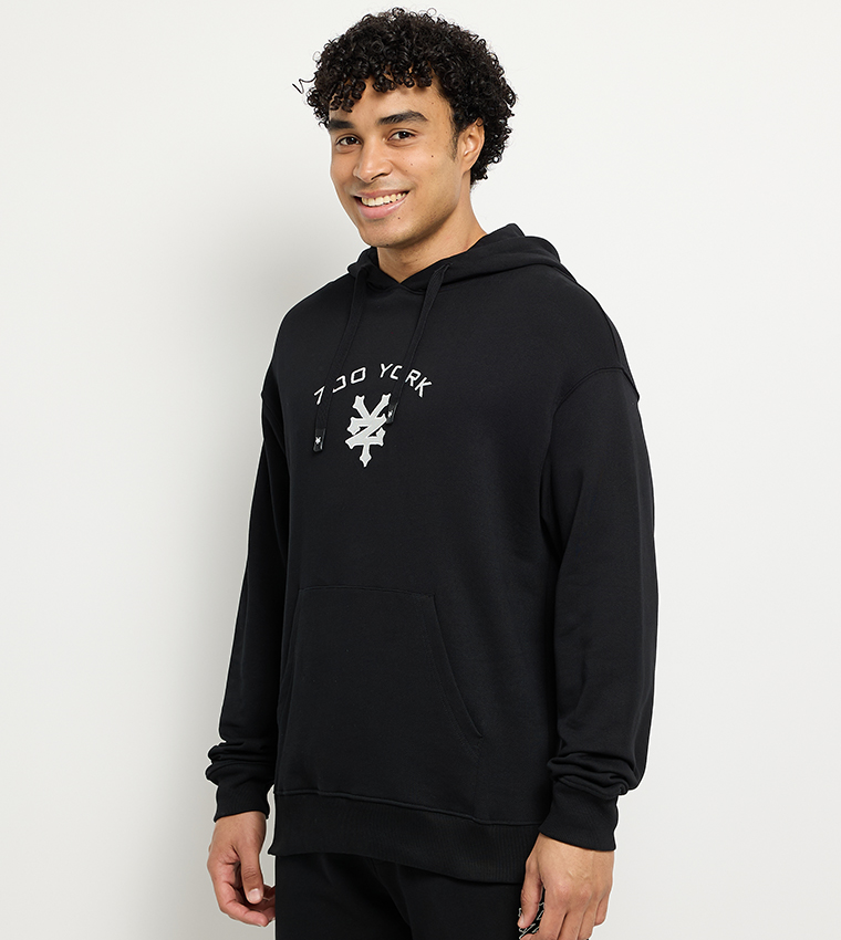 Logo Printed Long Sleeves Oversized Hoodie