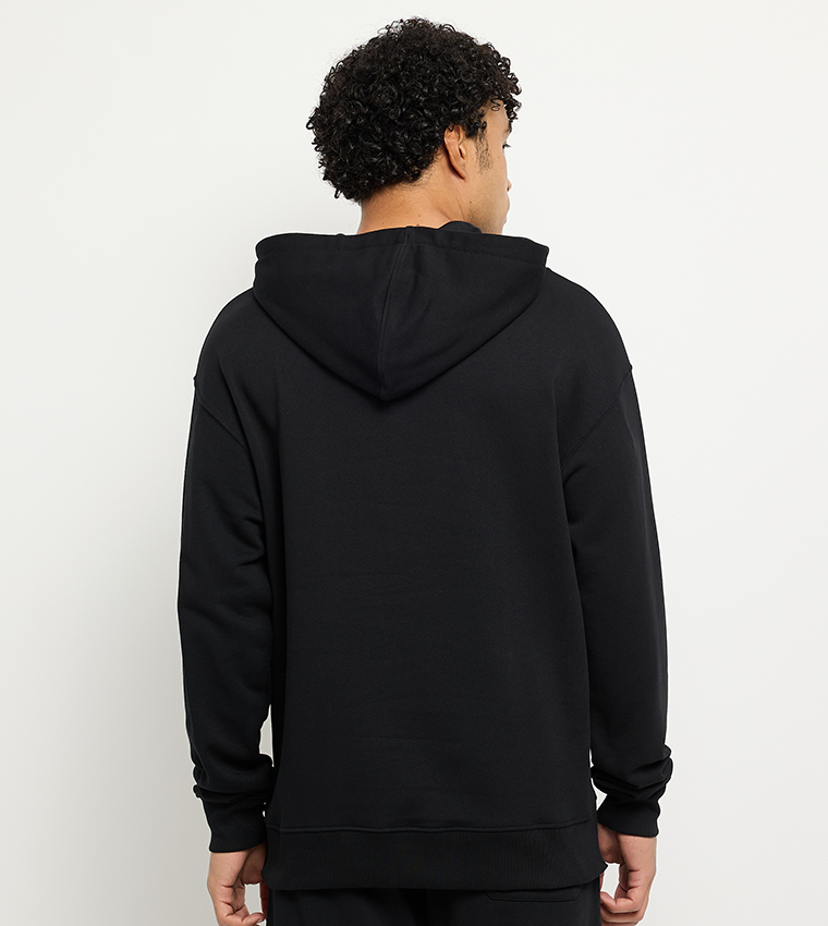 Logo Printed Long Sleeves Oversized Hoodie