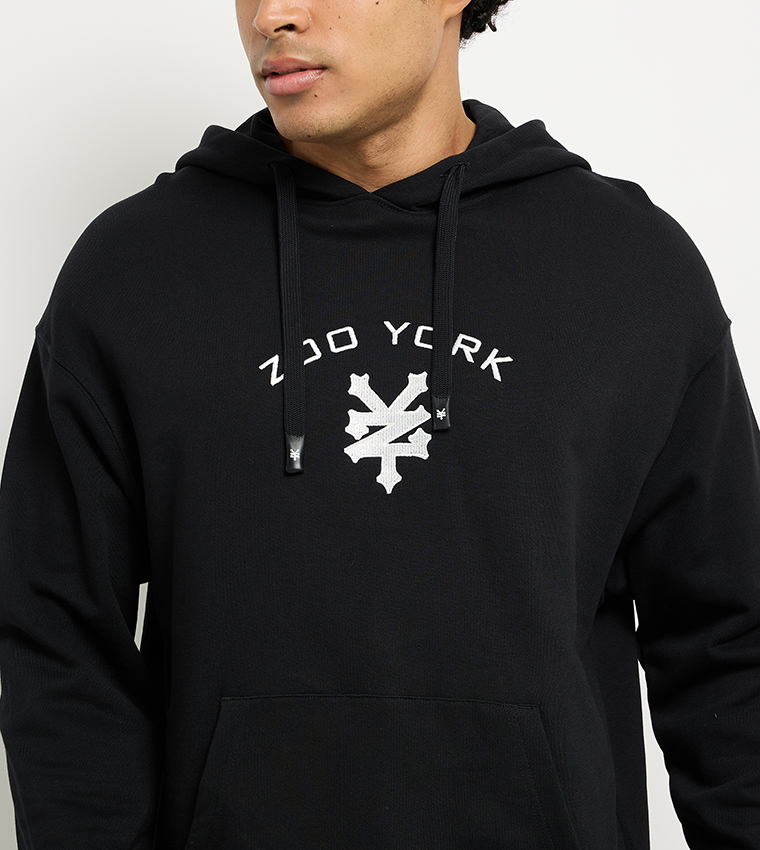 Logo Printed Long Sleeves Oversized Hoodie